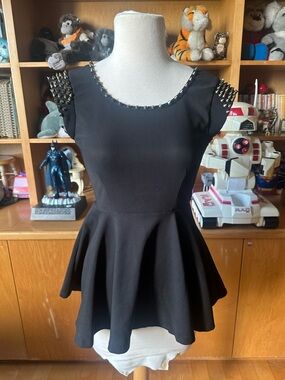 Studded Peplum Top from Tobi